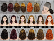 Load image into Gallery viewer, 250 Density Loose Wave FUMI Human Hair Wigs Spring Curly Bouncy Brazilian Remy Human Hair for Women 13x4 Lace Frontal Bob Wig