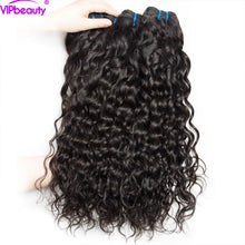 Load image into Gallery viewer, Water Wave Hair Bundles 30In Long 3 4Pcs Lot Wet And Wavy Remy Human Hair Weaves Extension Peruvian Hair Natural Black For Women