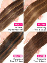 Load image into Gallery viewer, 40 Inch 4/27 Curly Ombre Highlight 7x5 Lace Front Curly Glueless Human Hair Wigs 250% Density Deep Wave 13x4 Wigs For Women