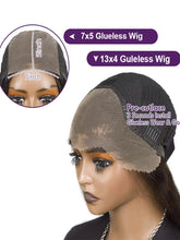 Load image into Gallery viewer, 40 Inch 4/27 Curly Ombre Highlight 7x5 Lace Front Curly Glueless Human Hair Wigs 250% Density Deep Wave 13x4 Wigs For Women