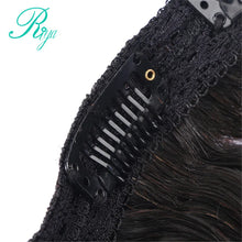 Load image into Gallery viewer, Clip in 100% Human Hair Extensions Full Head Natural Wave Clip Ins Natural Black Color 8 Pieces And 120g/Set Remy Indian Hair