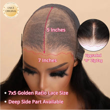 Load image into Gallery viewer, UNice Hair Pre Bleached Knots 7x5 Lace Wig TL412 Brown Blonde Highlight Body Wave Wig Human Hair Lace Front Wig Glueless Wear Go