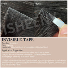 Load image into Gallery viewer, Isheeny 12" 16" 20" PU Skin Weft Tape Hair Extensions 10pcs Invisible Tape In Hair Extensions Straight Machine Remy Human Hair