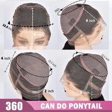 Load image into Gallery viewer, Brazilian Ombre 4/30 Loose Wave 360 Blonde Lace Front Wig Human Hair Wigs 13x4 Hd Lace Frontal Wigs Pre Plucked For Women