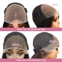Load image into Gallery viewer, Wear And Go Highlight Ombre 7x5 Closure Pre Cut Glueless Wig Human Hair Ready To Wear 4/27 Body Wave 13x4 Front Preplcuked