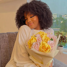 Load image into Gallery viewer, 180 250 Density Afro Kinky Curly Human Hair Wigs With Bang For Black Women Brazilian 100% Human Hair Remy Full Machine Made Hair