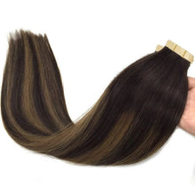 Load image into Gallery viewer, Tape Hair Extensions Human Hair Real Remy Tape in Hair Extension Seamless Skin For Salon High Quality Natural Hair Transplant