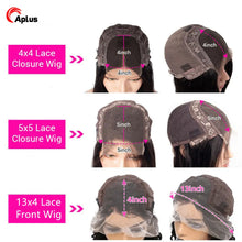 Load image into Gallery viewer, Hd Lace Frontal Wig Body Wave Wigs Human Hair Brazilian Glueless Wig Pre Plucked 5x5 HD Lace Closure Wig For Women 150 Density