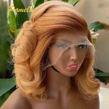 Load image into Gallery viewer, Brazilian Ombre 4/30 Loose Wave 360 Blonde Lace Front Wig Human Hair Wigs 13x4 Hd Lace Frontal Wigs Pre Plucked For Women