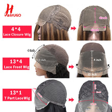 Load image into Gallery viewer, #27 Honey Blonde 13x4 Lace Front Wigs Human Hair Straight 4x4 Lace Closure Wigs Remy Straight Human Hair Wigs For Women HairUGo