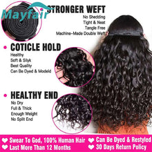 Load image into Gallery viewer, 100% Unprocessed Malaysian Remy Human Hair Weave Extensions Wet and Wavy Hair Bundles cheveux humain 12A Water Wave Bundle Deals