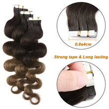 Load image into Gallery viewer, Rich Choices Body Wave 2.5g/pc Seamless Tape In Hair Extension Skin Weft Adhesive Tape Ins Human Hair Extensions Blonde