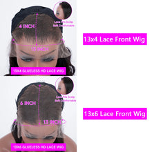 Load image into Gallery viewer, Highlight Wig Human Hair Body Wave Brazilian Hair 13x6 Hd Lace Frontal Wig For Women Glueless Blonde Lace Front Wig Human Hair