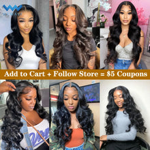 Load image into Gallery viewer, 13x4 Body Wave Lace Front Wig Pre Plucked 40 Inch Glueless Brazilian 13x6 Hd Transparent Lace Frontal Wigs For Women Human Hair