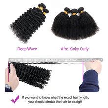 Load image into Gallery viewer, Afro Kinky Curly Human Hair Bundles Extensions 100g/PC Indian Remy Hair Natural Color Double Weft 1/3/5Pcs Set Full End
