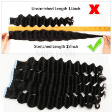 Load image into Gallery viewer, Deep Wave Tape In Extensions 100% Human Hair Deep Curly Tape in Extensions Black Women Skin Weft Remy Natural Hair Extensions