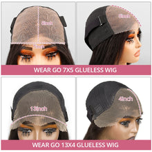 Load image into Gallery viewer, Wear And Go Highlight Ombre 7x5 Closure Pre Cut Glueless Wig Human Hair Ready To Wear 4/27 Body Wave 13x4 Front Preplcuked