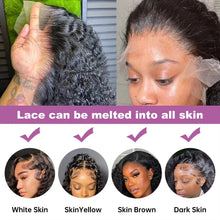 Load image into Gallery viewer, Melodie 13x6 Curly Lace Frontal Short Bob Wig Deep Wave 13x4 Lace Front Human Hair Wigs 5x5 Closure Brazilian Prepluck For Women