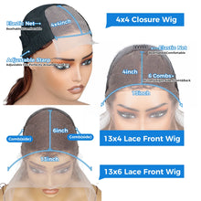 Load image into Gallery viewer, Ombre Blonde Body Wave 13x4 13x6 Lace Front Wig Highlight Wig Human Hair Brazilian Remy Wig 360 Full Lace Frontal Wigs For Women