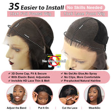 Load image into Gallery viewer, Wow Angel 1B27 Ombre Highlight 13x6 HD Lace Front Wigs Glueless Body Wave Pre plucked Ready to Wear Human Hair Wigs For Woman