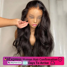 Load image into Gallery viewer, 40 Inch Body Wave 13x6 Hd Lace Frontal Wig Human Hair 360 Brazilian Pre Plucked Lace For Women 13x4 Lace Front Wigs 250 Density