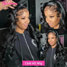 Load image into Gallery viewer, Body Wave 13x6 HD Lace Front Wigs Body Wave 13x4 Transparent Lace Human Hair Wigs Glueless For Black Women High Density