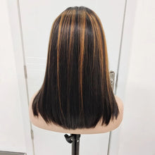 Load image into Gallery viewer, Glueless Wig Human Hair Ready To Wear Bob Wig 13x4 Hd Lace Front Human Hair Wigs Highlight Wig Human Hair Colored Human Hair Wig