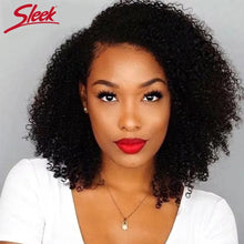 Load image into Gallery viewer, Sleek Afro Kinky Curly Black Human Hair Wigs Ombre T1B/30 Brazilian Curly Machine Made Remy Cheap Human Hair Wigs