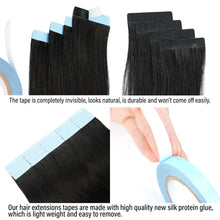 Load image into Gallery viewer, Veravicky Hair Tape In Hair Extensions Natural Human Hair Tiny Interface 4x0.8cm Skin Weft Remy 20pcs 16-24 inch For Thin Hair