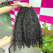 Load image into Gallery viewer, Burmese Kinky Curly Human Hair Weft Remy Mongolia Human Hair Bundles For Women Wholesale 3pcs Curl Extension Full Head Yimisunny