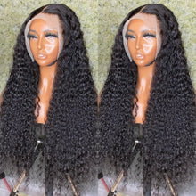 Load image into Gallery viewer, Deep Wave Frontal Wig 13x4 13x6 Hd Transparent Lace Frontal Wig Glueless 5X5 6X4 Wig 28 30 Inch Curly Lace Front Human Hair Wigs