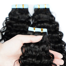 Load image into Gallery viewer, Veravicky Deep wave Kinky Curly Tape In Hair Extensions Human Hair Curly Wave Hair 14-24 Real Remy Hair Skin Weft Thick Bundles