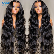 Load image into Gallery viewer, 13x4 Body Wave Lace Front Wig Pre Plucked 40 Inch Glueless Brazilian 13x6 Hd Transparent Lace Frontal Wigs For Women Human Hair