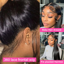 Load image into Gallery viewer, 13x4 Lace Frontal Wig Human Hair Wigs 30 Inch 13x6 Hd Transparent Straight Lace Front Wigs For Black Women Brazilian Pre Plucked