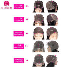 Load image into Gallery viewer, HD Lace Front Human Hair Wigs For Women 13x4 13x6 Deep Wave Frontal Wig Pre Pluck Transparent 5X5 6X6 Deep Curly Human Hair Wig