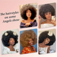 Load image into Gallery viewer, Brazilian Afro Kinky Curly Human Hair Bundles 4b 4c Afro kinky Bulk Human Hair Weave Bundle Deal Hair Extensions Wholesale