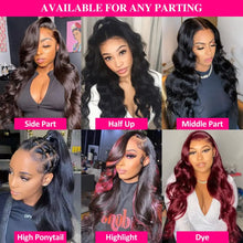 Load image into Gallery viewer, 13X4 13x6 HD Lace Frontal Wig 30 Inch Brazilian Body Wave Lace Front Wig Human Hair 4X4 5X5 Lace Frontal Closure Wigs For Women