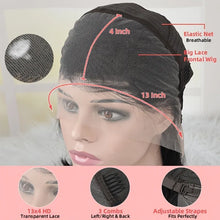 Load image into Gallery viewer, Highlight Brown With Honey Blonde Body Wave Bob Human Hair Wig 13x4 Lace Frontal Human Hair Wig For Woman P4 27 Short Bob Wig