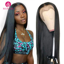 Load image into Gallery viewer, Richgirl Brazilian Straight Wig 13X6 HD Lace Front Human Hair Wigs For Black Women 4X4 5X5 6X6 40 Inch Straight Lace Closure Wig
