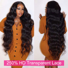 Load image into Gallery viewer, HD Transparent Lace Front Human Hair Wigs Highlight Wig Human Hair Body Wave Lace Front Wig Hd Lace Frontal Wig For Women Remy