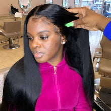 Load image into Gallery viewer, 613 Lace Frontal Wig 30 Inch Pre Plucked Glueless Bone Straight Colored Honey Blonde Lace Front Wig Human Hair Wigs For Women