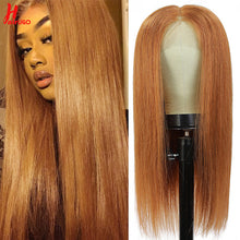 Load image into Gallery viewer, HairUGo 99J Straight Wigs Human Hair 4x4 Closure Wigs Brazilian Burgundy T Part Straight Lace Front Wigs For Women Pre Plucked