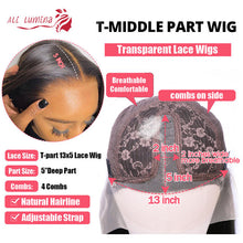 Load image into Gallery viewer, Cheap Straight Human Hair Wigs Side Part Bob Wig 13x5x2 T Part Lace Wig With Baby Hair Brazilian Virgin Hair Pixie Cut Bob Wigs