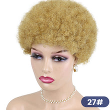 Load image into Gallery viewer, Short Curly Hair Wigs Pixie Cut Brazilian Human Hair For Black Women Natural Black Glueless Afro Kinky Curly Fluffy Hair Wigs