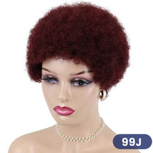 Load image into Gallery viewer, Short Curly Hair Wigs Pixie Cut Brazilian Human Hair For Black Women Natural Black Glueless Afro Kinky Curly Fluffy Hair Wigs