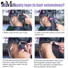 Load image into Gallery viewer, Sassy Soft 3C4A Curly Tape In Human Hair Extensions For Women YMS Burmese Raw Curly Pu Tape Ins Hair Adhesive Invisible Bundles
