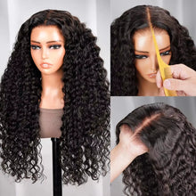Load image into Gallery viewer, 250 Density Brazilian Loose Deep Wave 6x4 Glueless Closure Ready To Wear Human Hair Wig Preplucked Curly Pre Cut HD Lace Wigs
