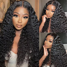 Load image into Gallery viewer, 250 Density Brazilian Loose Deep Wave 6x4 Glueless Closure Ready To Wear Human Hair Wig Preplucked Curly Pre Cut HD Lace Wigs
