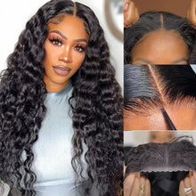 Load image into Gallery viewer, 250 Density Brazilian Loose Deep Wave 6x4 Glueless Closure Ready To Wear Human Hair Wig Preplucked Curly Pre Cut HD Lace Wigs
