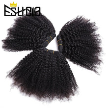 Load image into Gallery viewer, Mongolian Afro Kinky Curly Hair Bundles 8-28 inch 100% Human Hair Bundles 1/3/4 pcs Lots Remy Hair Weaves Short Curly Hair
